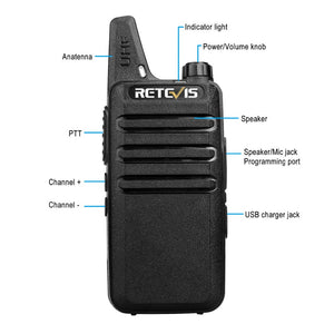 USB Charging Mini Walkie-Talkies